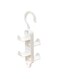 ELECDON Purse Organizer for Women, Hanging Handbag Storage with 8 Durable Plastic Hooks, Space-Saving Closet Solution, 2 Pack (White)