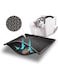 SAWA Health &amp; Household Cat Litter Mat, Cat Litter Trapping Mat, Honeycomb Double Layer Design, Urine and Water Proof Kitty Litter Mat, Easier to Clean, Washable (45 * 60cm, Black)