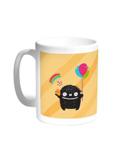 Cartoon Drawing - The Joy Of Eid Printed Coffee Mug White 11ounce