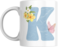 Floral Butterfly Alphabet Coffee Mug, Select Your Alphabet Letter, Gift for Women (K)