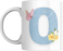 Floral Butterfly Alphabet Coffee Mug, Select Your Alphabet Letter, Gift for Women (O)
