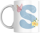 Floral Butterfly Alphabet Coffee Mug, Select Your Alphabet Letter, Gift for Women (S)