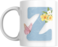 Floral Butterfly Alphabet Coffee Mug, Select Your Alphabet Letter, Gift for Women (Z)