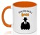 Two Tone Orange and White Coffee Mug, Getting Things Done Like a Boss, Gift for Boss, Manager, Dad, Father's Day, Work Colleague