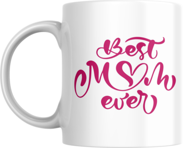 Whimsical Best Mom Ever Coffee Mug, Gift for Mother's Day, Birthday, Special Occasion