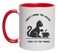 Funny Cat Coffee Mug, 11 oz Mug with Cat Print, First I Drink the Coffee Then I Do the Things