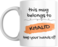 This Mug Belongs to Me, Keep Your Hands Off! Coffee Mug, 11oz, Variety of Names to Choose From, For Home or Office (KHALID - ORANGE)