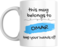 This Mug Belongs to Me, Keep Your Hands Off! Coffee Mug, 11oz, Variety of Names to Choose From, For Home or Office (OMAR - BLUE)