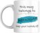 This Mug Belongs to Me, Keep Your Hands Off! Coffee Mug, 11oz, Variety of Names to Choose From, For Home or Office (ABDULLAH - TEAL)