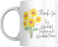 Thank You to a Wonderful Teacher and Person Floral Coffee Mug, 11oz, Ceramic, Gift for Teacher, Teaching Assistant