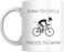 Funny Born to Cycle Forced to Work Coffee Mug, Cycling Theme, Bicyclist Mug, Gift for Cyclist, Man, Woman