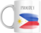 Proudly Filipino Coffee Mug with Philippines Flag, Gift for Friends, Family, Colleagues