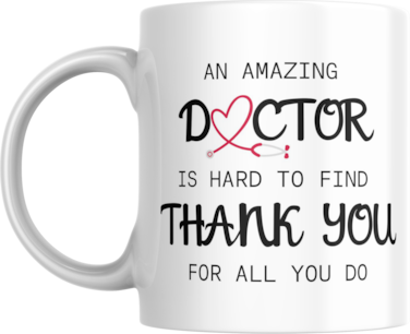 Thank You Amazing Doctor Coffee Mug, 11oz, Appreciation Gift for Doctor, Thank You Gift for Doctor