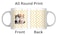 Cute Cats Pawprint Coffee Mug, 11oz, White, Gift for Cat Lover