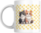 Cute Cats Pawprint Coffee Mug, 11oz, White, Gift for Cat Lover