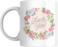 Floral Thank You Coffee Mug, Gift for Mom, Dad, Grandma, Sister, Daughter, Girlfriend, Wife, Husband, Boyfriend, Work Colleague, Boss, Friend