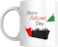 Happy National Day UAE Coffee Mug Featuring UAE Map and Skyline, Gift for Emirati Citizen, Resident, Tourist, Visitor, Teacher, Corporate, Work Colleague, Friend, Family
