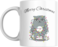 Funny Merry Christmas Grumpy Cat Coffee Mug, 11oz, Ceramic, Gift for Christmas, Holidays, Secret Santa, Cat Lover, Man, Woman
