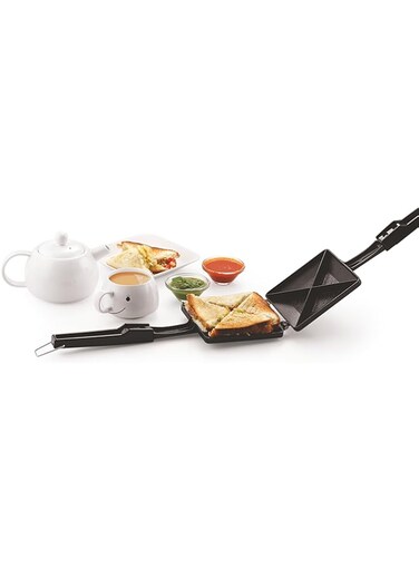 Tosaa Quadra 4-Cut Gas Sandwich Toaster (Black)