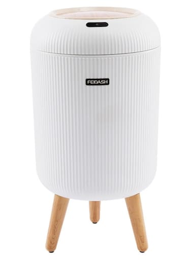 Bin Garbage Bin Bathroom 10L Wastebasket with Removable Legs Large Capacity Trash Can for Living Room Kitchen Bathroom