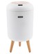 Bin Garbage Bin Bathroom 10L Wastebasket with Removable Legs Large Capacity Trash Can for Living Room Kitchen Bathroom