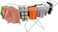 Large Folding Clothes Airer &ndash; Stainless Steel Drying Space Laundry Durable Metal Drying Rack Multifunctional Air Dryer   Ideal for Outdoors Metal Cloth Dryer, Multi-Colour, 108x50 cm