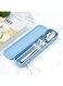 Sanbo Stainless Steel Flatware Set Food Chopsticks Fork Spoon Cutlery Set Dessert Spoon Dinnerware Set With Box