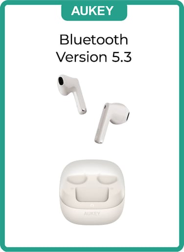 Aukey EP-M4 Move Vibe True Wireless Earbuds - White