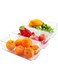 Ultimate Food Storage Containers for Fridge - Premium Stackable Refrigerator Organizer Bins Set of 3   Ideal for Fresh Fruit &amp; Veggies   Kitchen Cupboard &amp; Freezer Organizers   BPA-Free