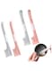 SWIUKPHE Pet Food Can Supplies Mixing Spoons 4 PACK, Canned Scoop for Cat and Dog Feeding and Wet Storage for Saving, Scoop (Pink + Gray)