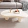 GAIA HOME Modern Irregular Coffee Table Beige 100 &times; 69 &times; 30 cm