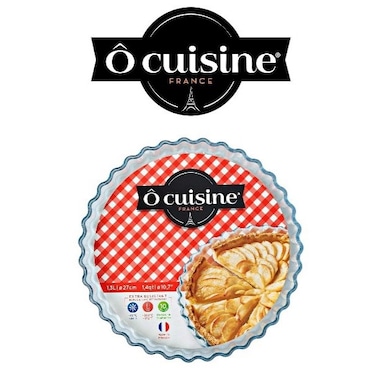 Ocuisine 1.4L Glass Flan Dish - Borosilicate Glass &amp; Oven Safe