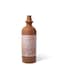 Terracotta Water Bottle Handmade   Mitti Bottle with Cork Stopper   Two-Tone Leaf Art Design   Natural Cooling   Eco-Friendly   800ml