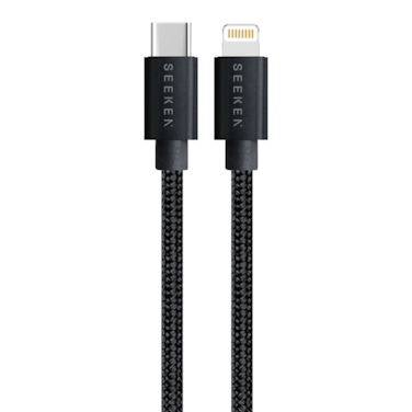 SEEKEN PD TO LIGHTNING 30W 1M BRAIDED CABLE   Fast Charging   Braided Cable   Premium Design.
