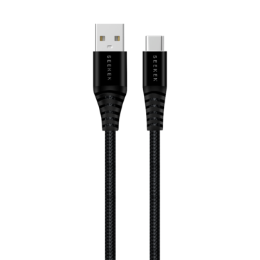 SEEKEN 30W BRAIDED 1M USB TO TYPE C-CABLE   Fast Charging   Braided Cable   Premium Design.