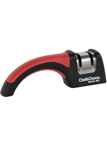 Chef's Choice 463 Pronto Hone for 15-Degree Serrated and Straight Knives Diamond Abrasives Fast Sharpening, 2-Stage, Black