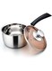 E-far 1 Quart Saucepan with Lid, Stainless Steel Small Sauce Pot with Glass Lid for Cooking, Easy Clean &amp; Rust Free, Dishwasher Safe