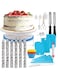 SKEIDO 106PCS Cake Decorating Tools Kit Icing Tips Turntable Pastry Bags Couplers Cream Nozzle Baking Tools Set for Cupcakes Cookies