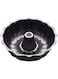 JANNAH 10 Inch Bundt Non Stick Cake Pan Fluted Round Cake Pan Round Cake Mold (BLACK)