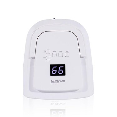 GLOBAL FASHION Professional Cordless 2-in-1 UV/LED Nail Dryer Lamp &ndash; 36W, Fast 30-sec Curing, Automatic Sensor, 3 Timer Settings, Digital Display, Salon Results at Home &ndash; XZMUV 5PRO (White)