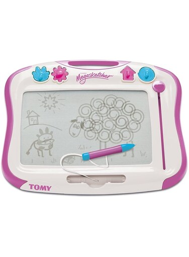 Megasketcher Tomy Games E73512 Magnetic Drawing Board, Purple