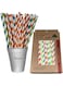 Hasanat Essentials Biodegradable Paper Straws, (Pack Of 100) Compostable Paper Straws, 100% Biodegradable Packaging, Disposable Paper Straws, Recyclable Paper Straws Birthday Party Straws