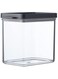 . Omnia Rectangular Storage Jar, 1100 ml Capacity, Black