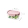 LocknLock Classic Plus Rectangle Food Container 385ml (PACK of 2) &ndash; Pink, Airtight Leakproof, BPA-Free, Microwave &amp; Freezer Safe