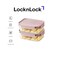 LocknLock Classic Plus Rectangle Food Container 420ml (PACK of 2) &ndash; Pink, Airtight Leakproof, BPA-Free, Microwave &amp; Freezer Safe