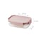 LocknLock Classic Plus Rectangle Food Container 910ml (PACK of 2) &ndash; Pink, Airtight Leakproof, BPA-Free, Microwave &amp; Freezer Safe