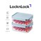 LocknLock Classic Plus Rectangle Food Container 1.65L (PACK of 2) &ndash; Mint, Airtight Leakproof, BPA-Free, Microwave &amp; Freezer Safe