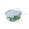 LocknLock Classic Plus Square Food Container 1.25L (PACK of 2) &ndash; Mint, Airtight Leakproof, BPA-Free, Microwave &amp; Freezer Safe