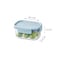 LocknLock Classic Plus Rectangle Food Container 385ml (PACK of 3) &ndash; Mint, Airtight Leakproof, BPA-Free, Microwave &amp; Freezer Safe