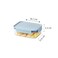 LocknLock Classic Plus Rectangle Food Container 420ml (PACK of 3) &ndash; Mint, Airtight Leakproof, BPA-Free, Microwave &amp; Freezer Safe